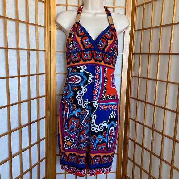 CACHÉ | Halter Lined Sundress | Size 4 - Picture 1 of 6